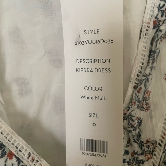 Veronica beard Kierra dress white multi color - Picture 7 of 8